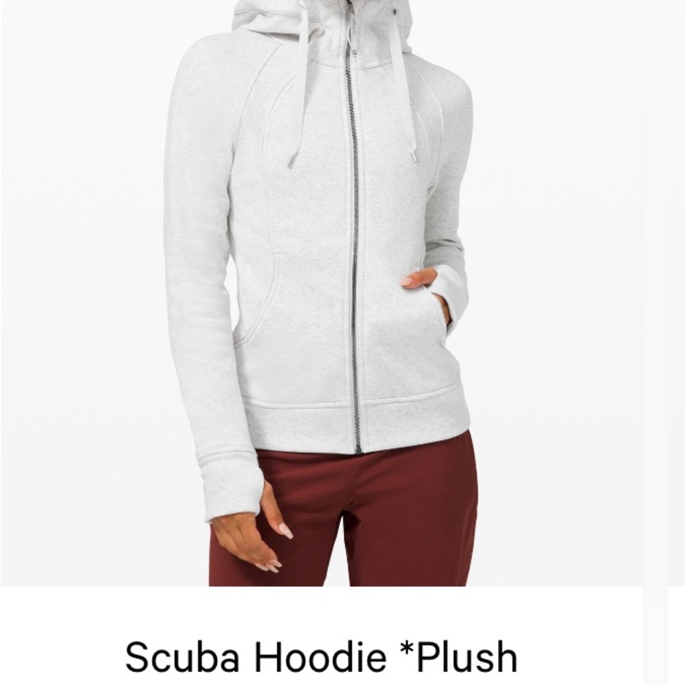 Grey full zip scuba